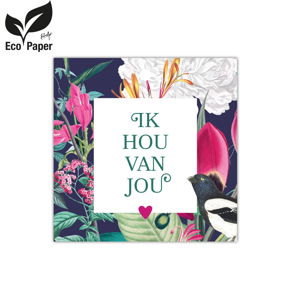 Kadokaart Eco Love - Ik hou van jou 25 stuks