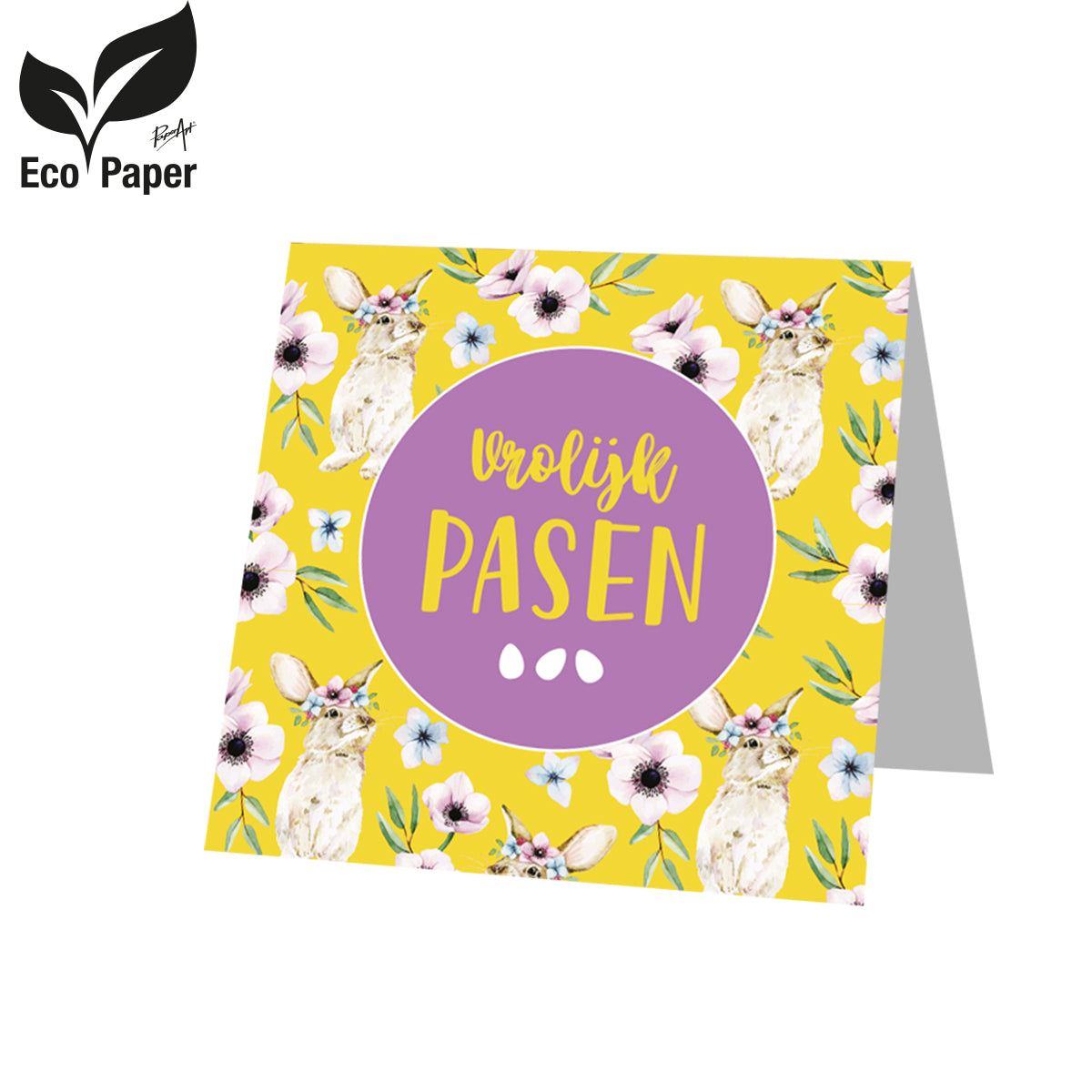Kadokaart Eco Easter - Vrolijk Pasen 12 stuks