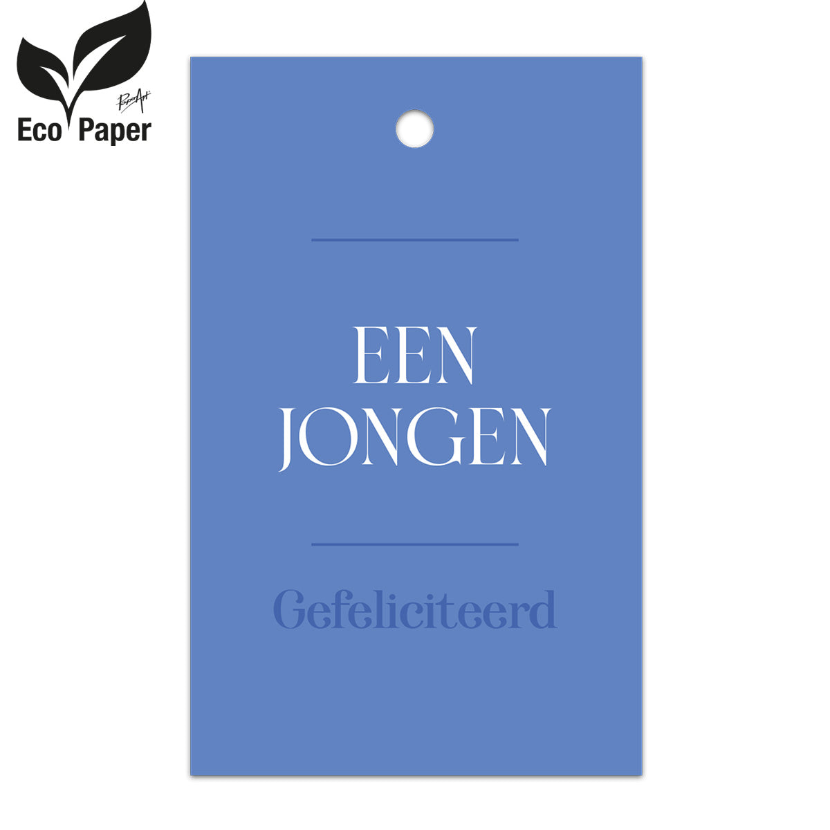 Kadokaart Eco Indy- Een jongen - Gefeliciteerd 25 stuks