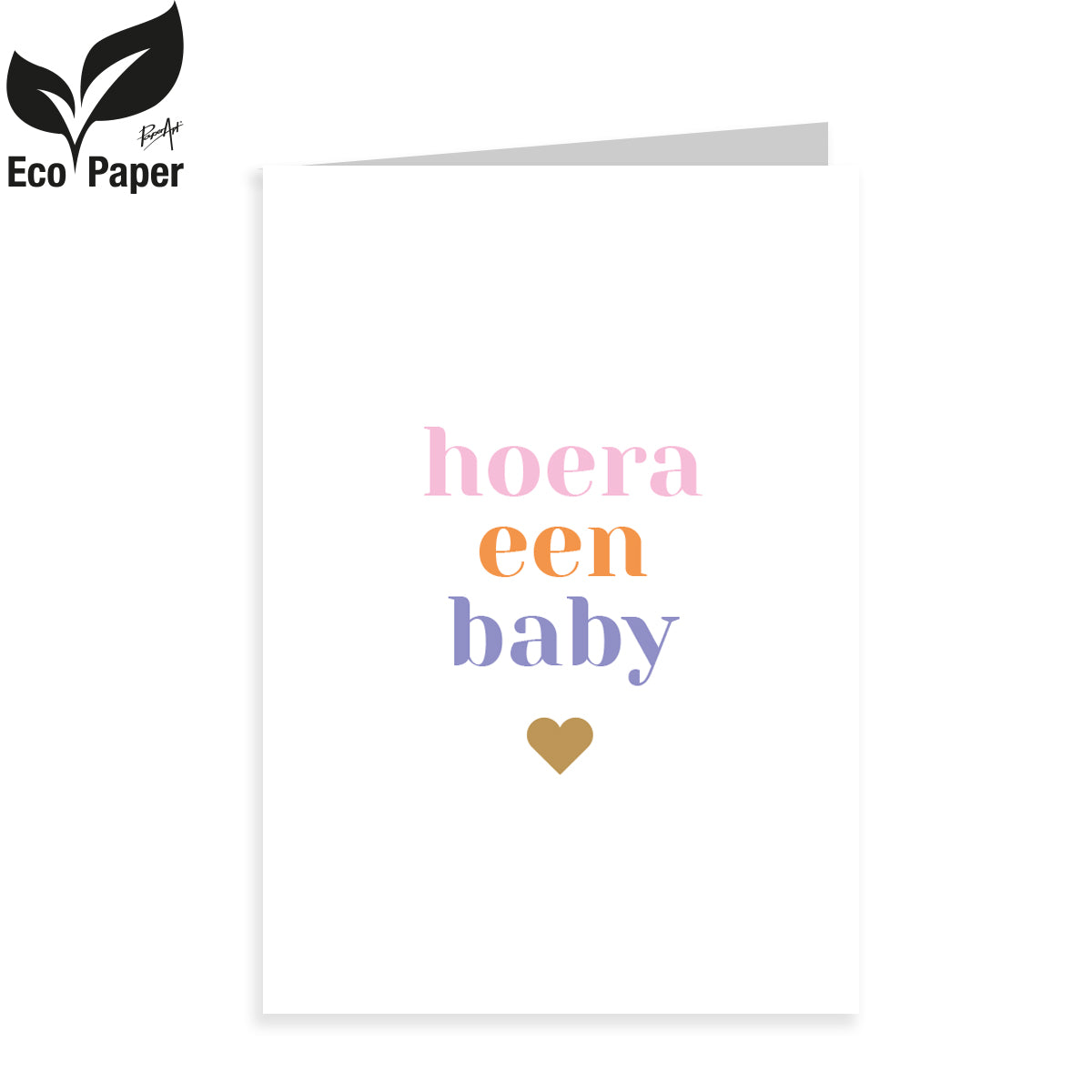 Kadokaart Eco Viva - hoera een baby 20 stuks
