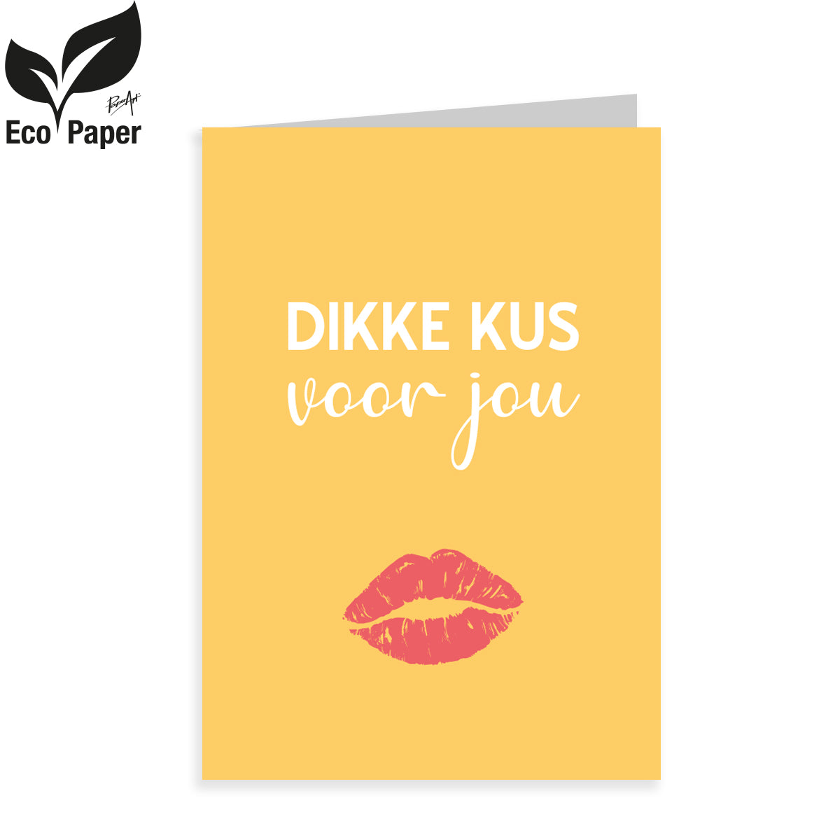Kadokaart Eco Viva - Dikke kus voor jou 20 stuks