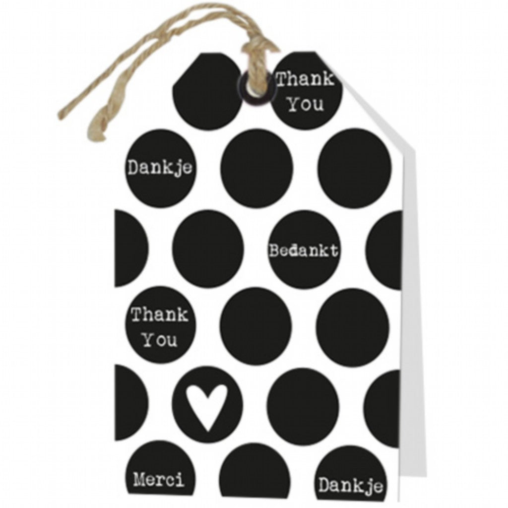 Wenskaart Bedankt 6 stuks