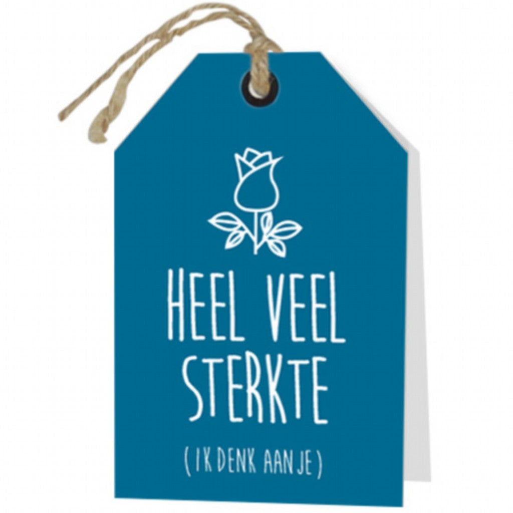 Wenskaart Heel veel sterkte (ik denk aan je) 6 stuks