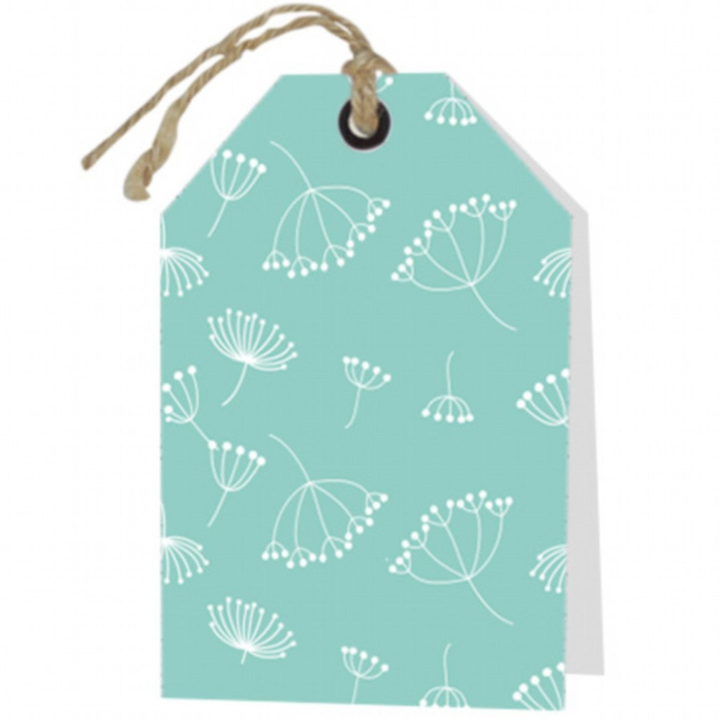 Grußkarte Blanko Federn 6 Stück