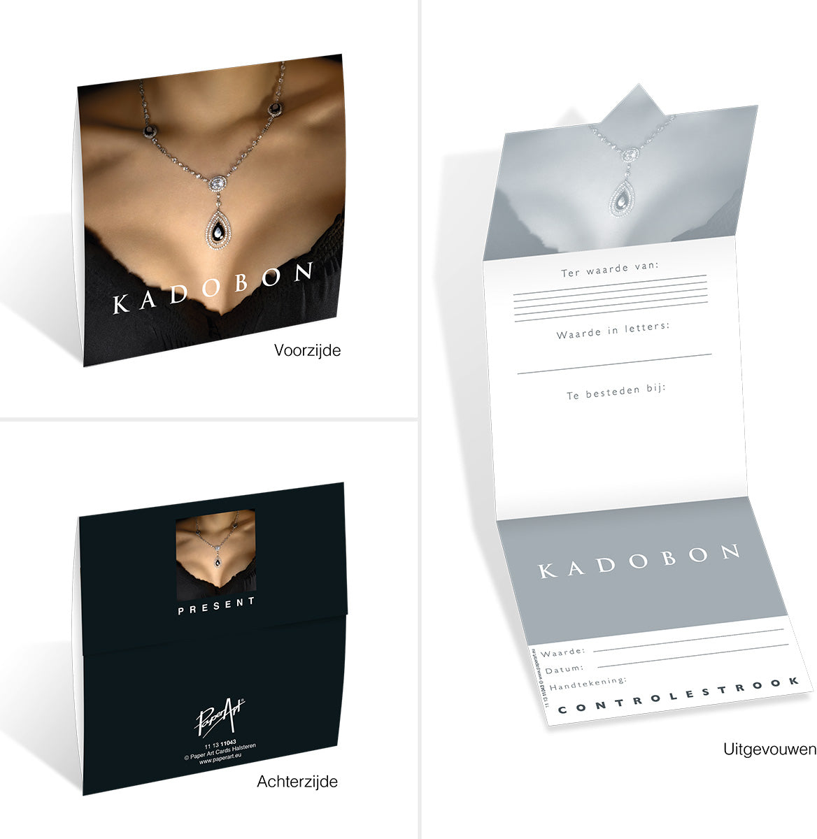Kadobon Present - Necklace 12 stuks