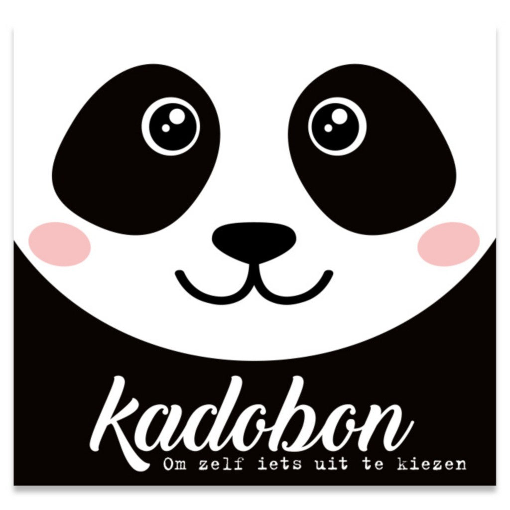 Kadobon Present - Panda Bear 12 stuks
