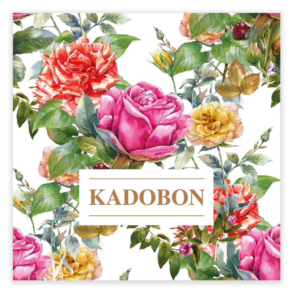 Gift voucher Present - Gift voucher Flowers v2 12 pieces