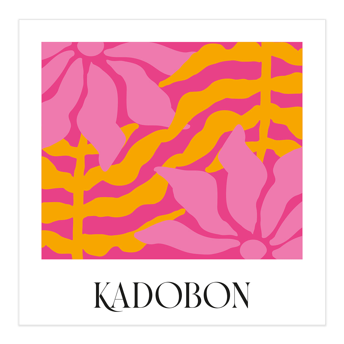 Kadobon Present - Ilona - Abstract flowers 12 stuks