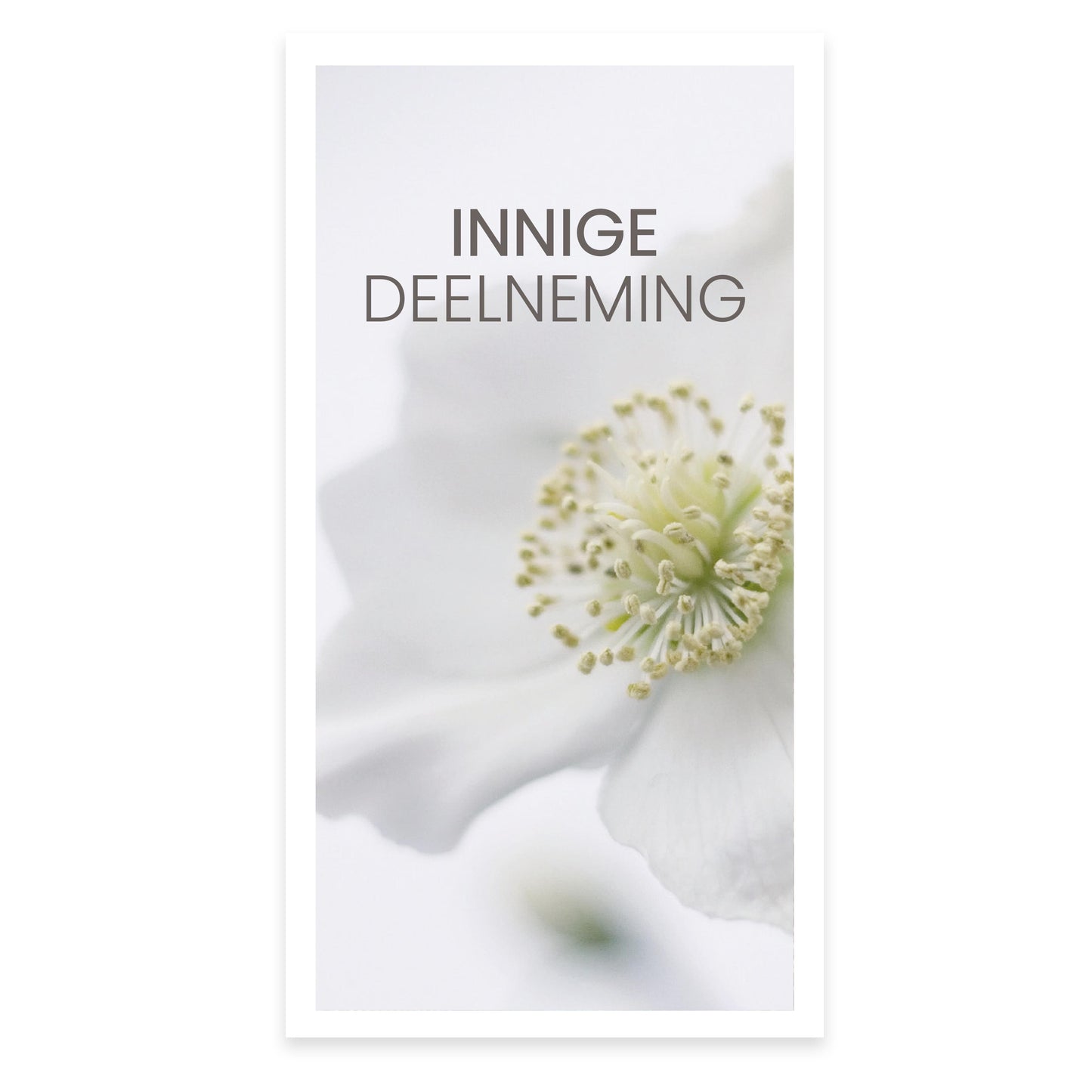 Rouwkaart Sereen - Innige deelneming 25 stuks