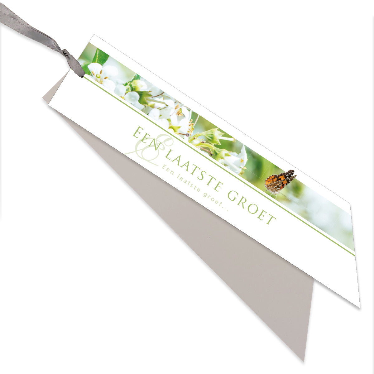 Big Ribbon Condolence Card - A Last Greeting 6 pieces