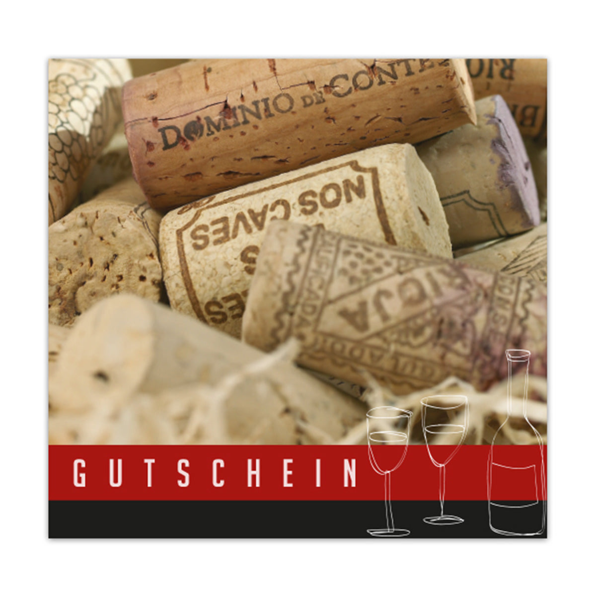 Geschenkgutschein Present DE - Gutschein - Korken 12 Stück