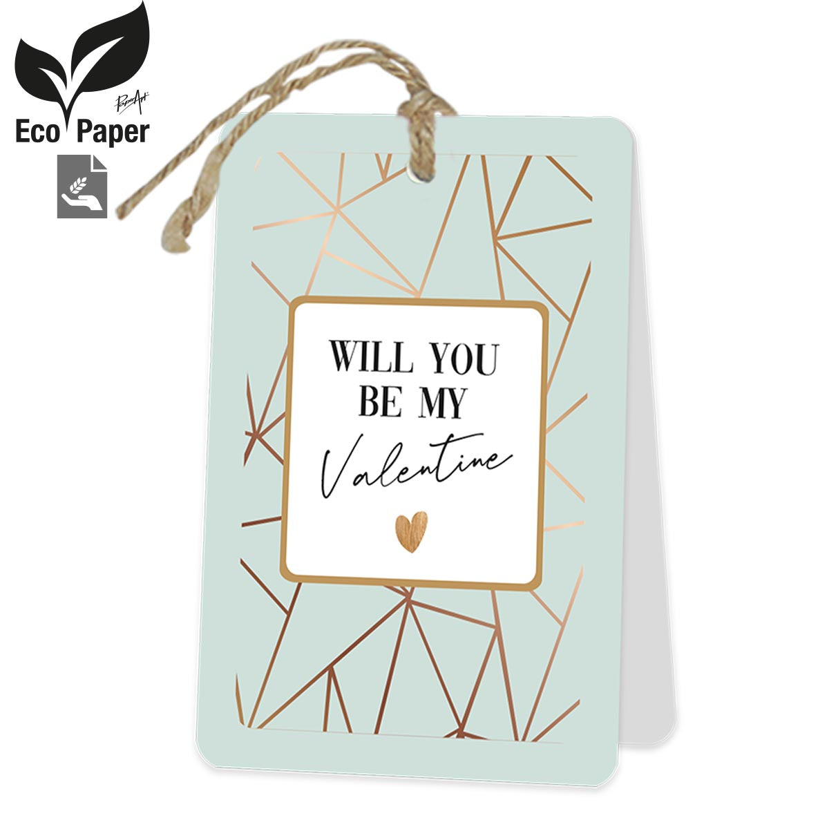 Greeting card Will you be my Valentine 6 pieces