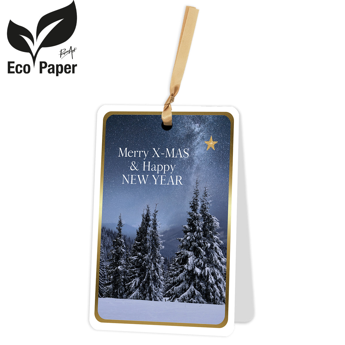 Greeting card Merry X-MAS & Happy New Year 6 pieces