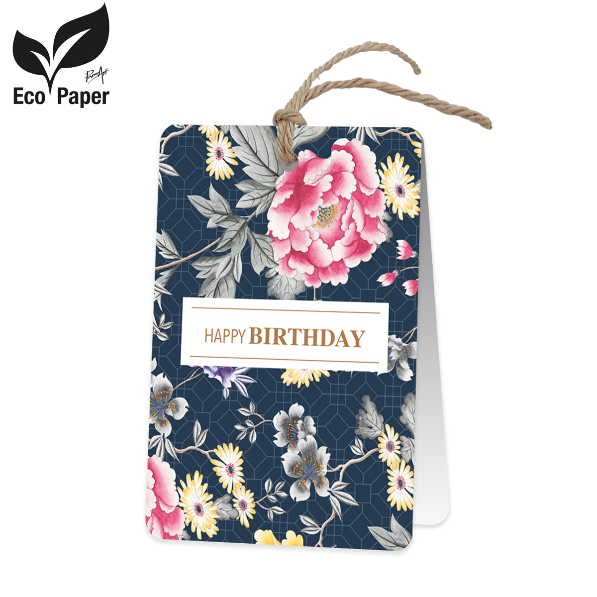 Wenskaart Eco Victoria DE - Happy Birthday 6 stuks