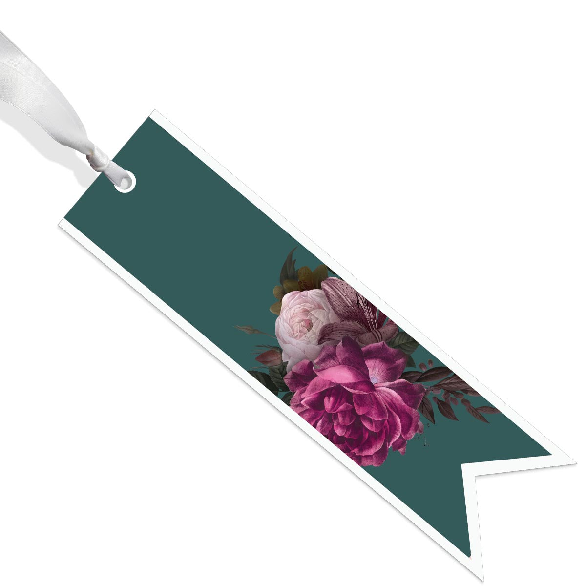 Trauerkarte Kondolenzband Estee - Blanko - Rose 12 Stück