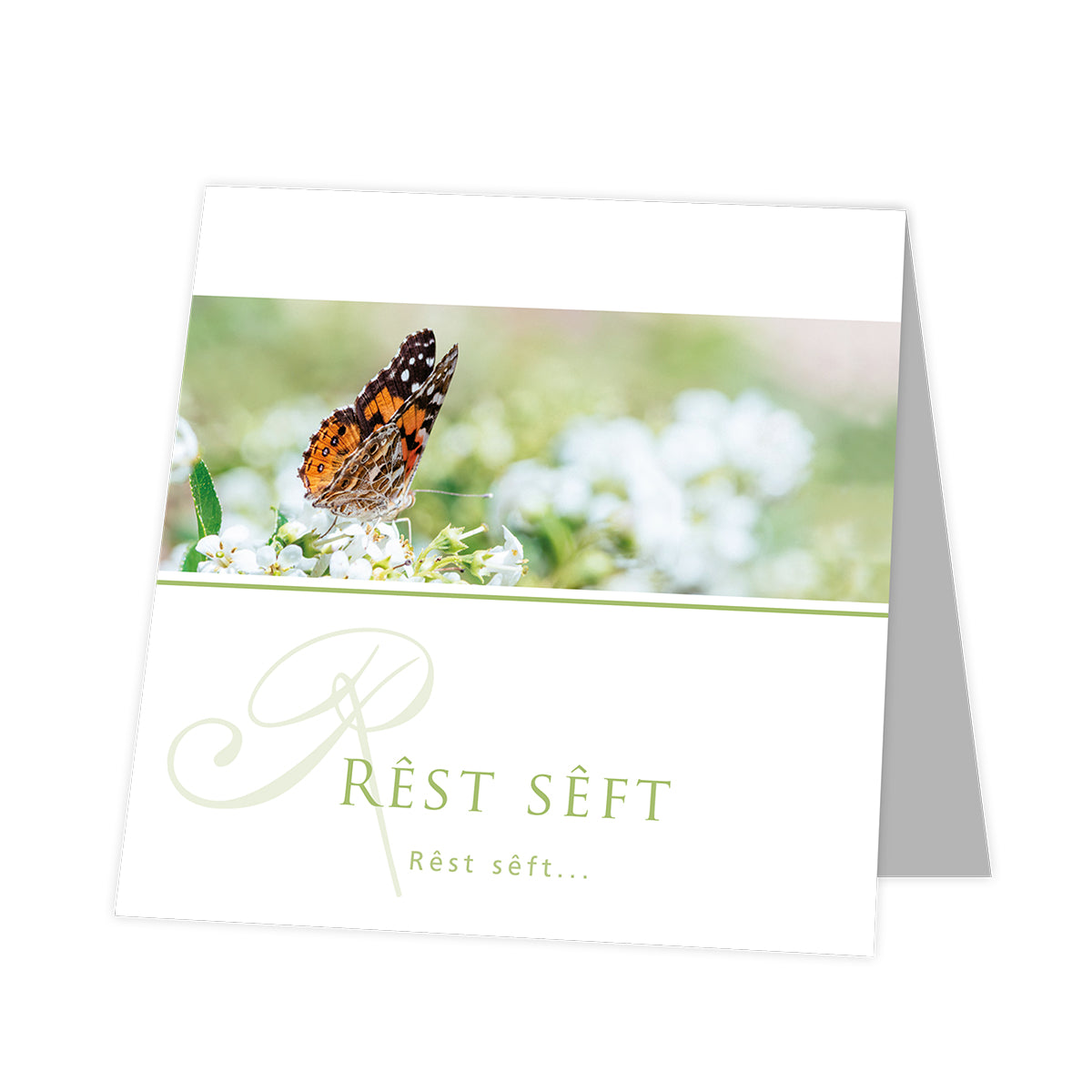 Sympathy card Butterfly Garden - Rest seven 12 pieces