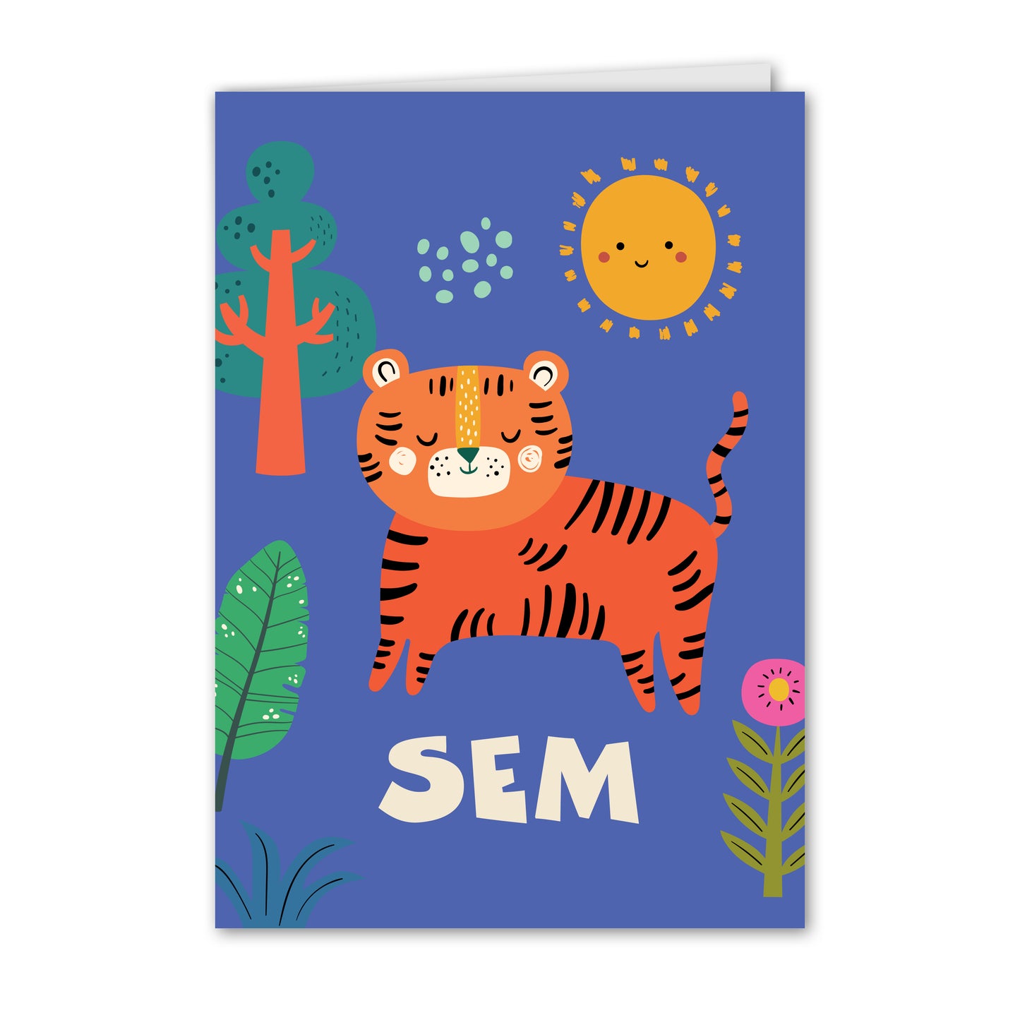 Geburtskarte Tiger (personalisiert)