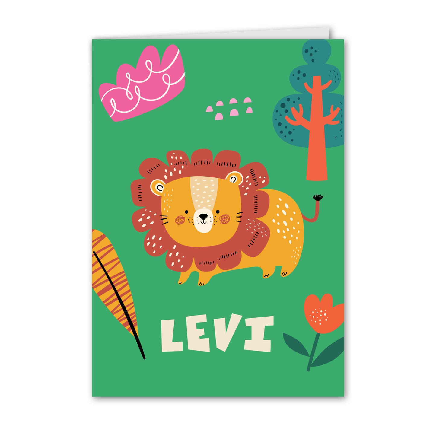 Geboortekaart Leeuw (gepersonaliseerd)