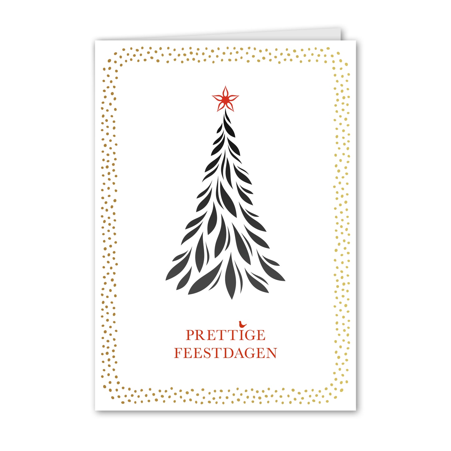 Christmas Card Christmas Tree Graceful Gold