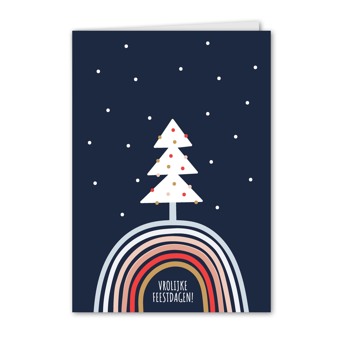 Kerstkaart Vrolijke Kerstboom