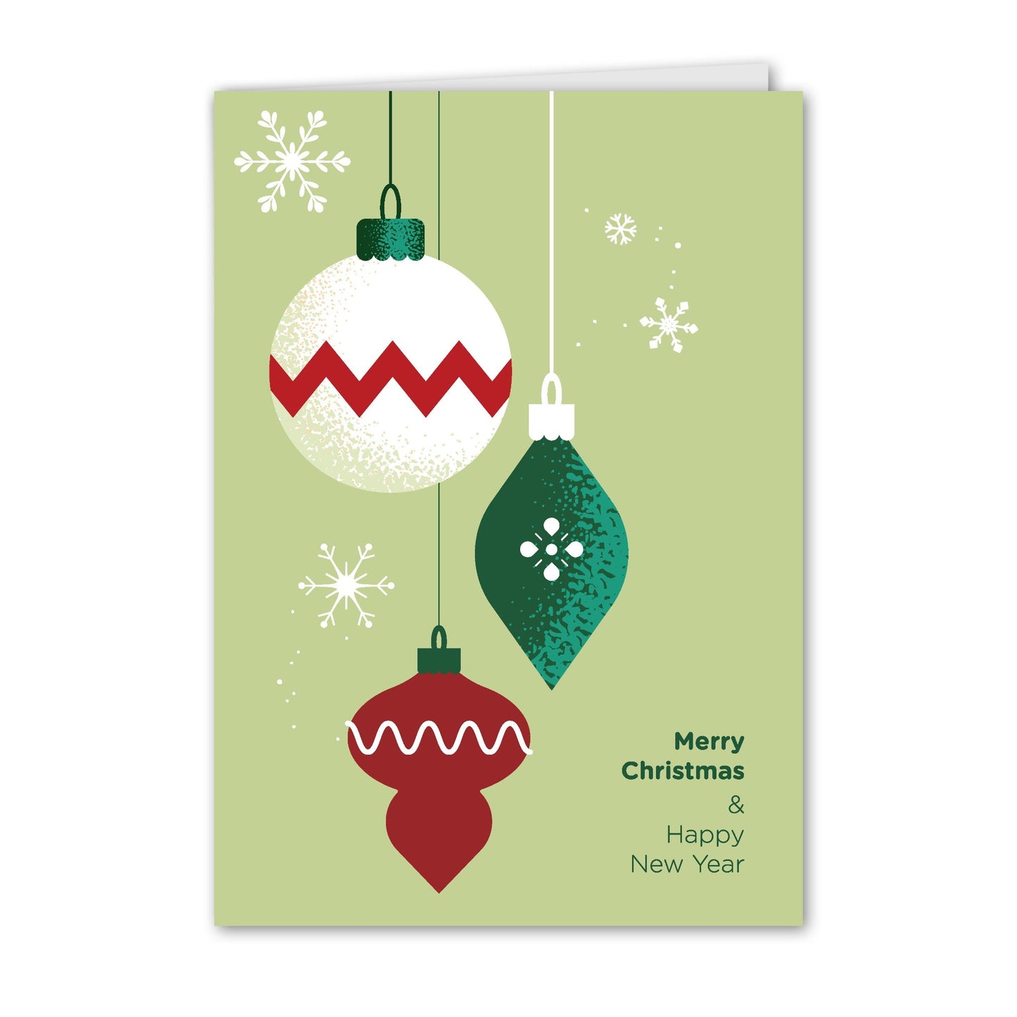 Weihnachtskarte, Weihnachtskugeln, abstrakt