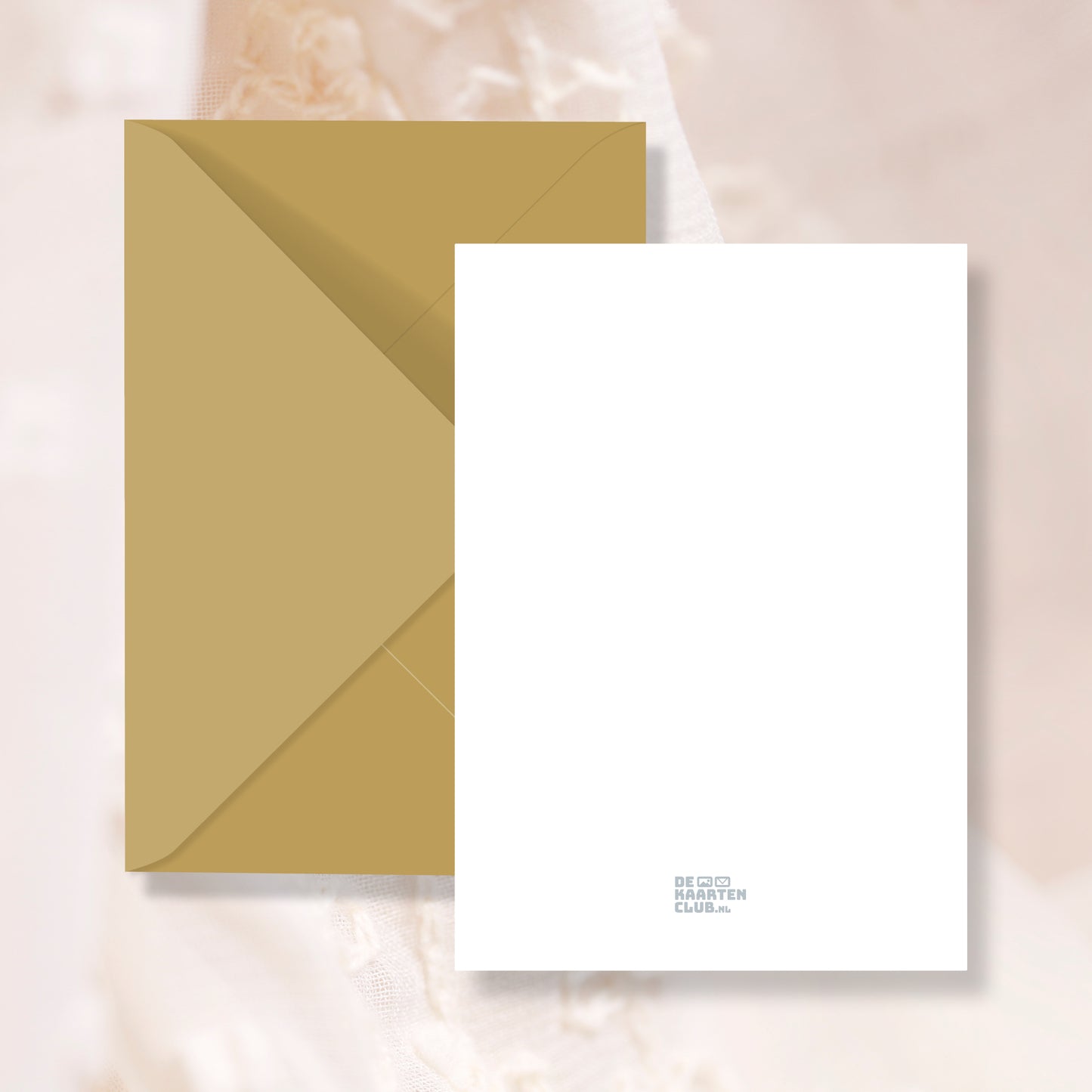 Trouwkaart Save the Date Blauw Goud