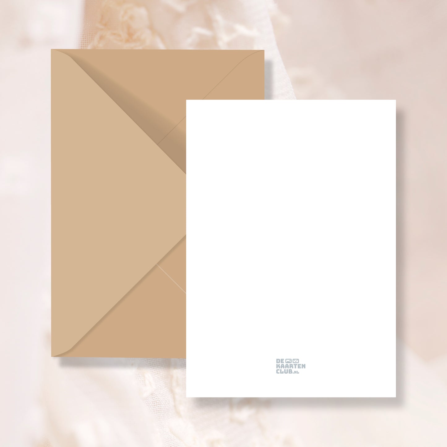 Trouwkaart Typografie Bruin Goud