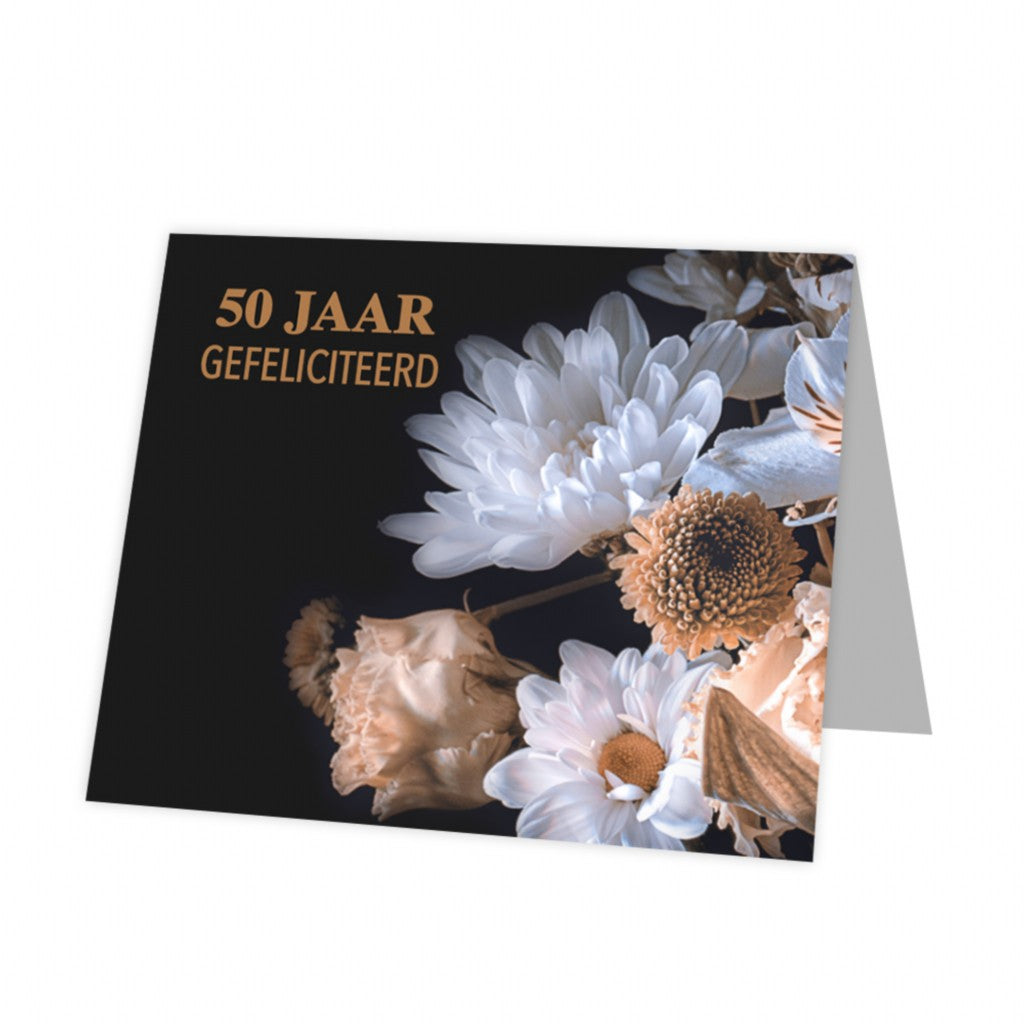 Kadokaart 50 jaar - gefeliciteerd 20 stuks