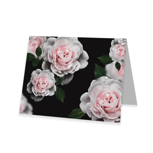 Kadokaart Roze rozen 20 stuks