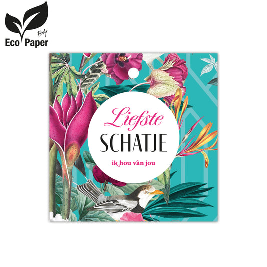 Kadokaart Eco Love - Liefste schatje - Ik hou van jou 25 stuks