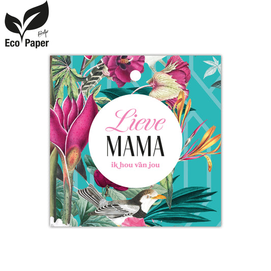 Kadokaart Eco Love - Lieve mama - Ik hou van jou 25 stuks