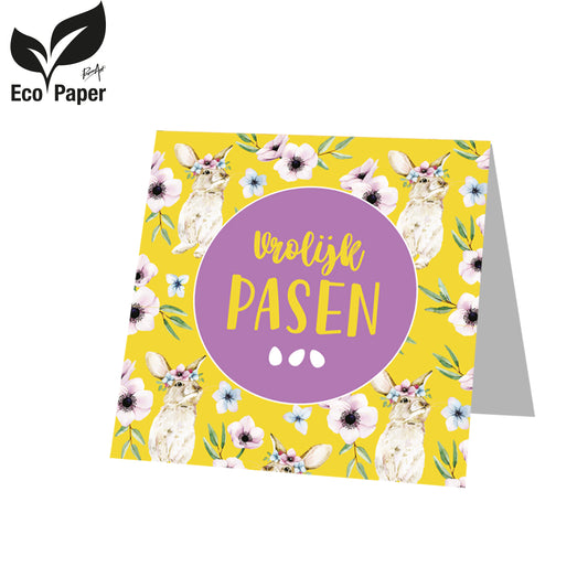 Kadokaart Eco Easter - Vrolijk Pasen 12 stuks