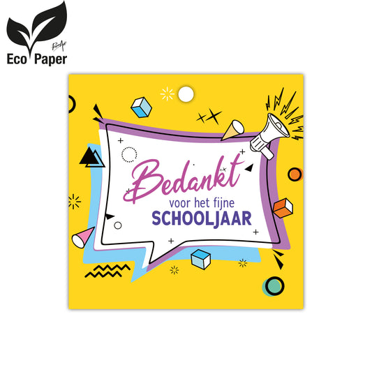 Kadokaart Eco School - Bedankt voor het fijne schooljaar 25 stuks