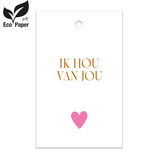 Kadokaart Eco Indy- Ik hou van jou 25 stuks