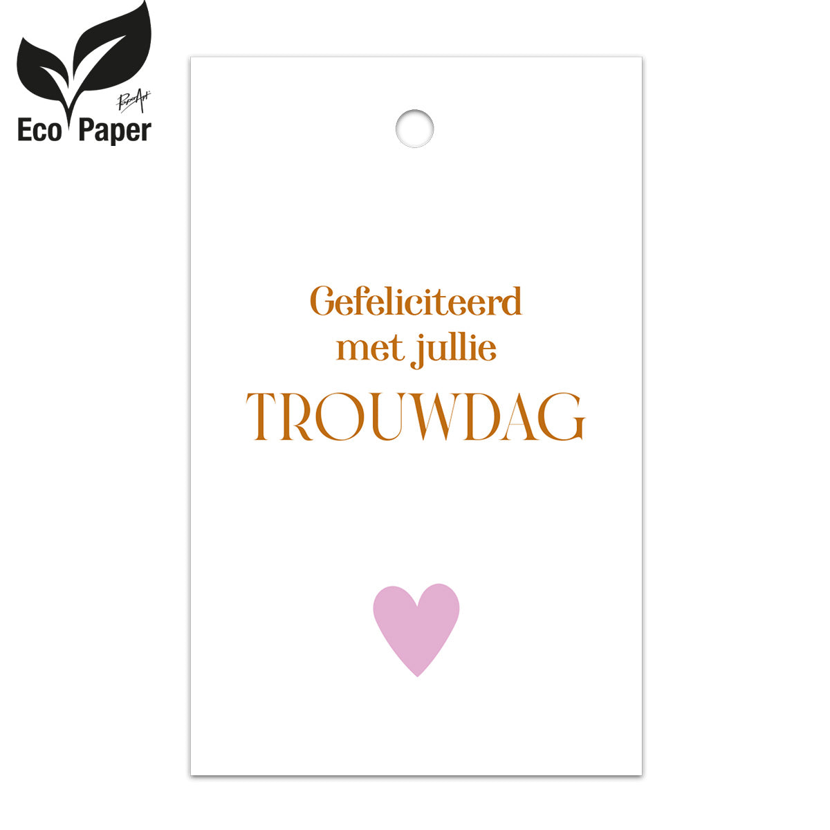 Kadokaart Eco Indy- Gefeliciteerd met jullie trouwdag 25 stuks