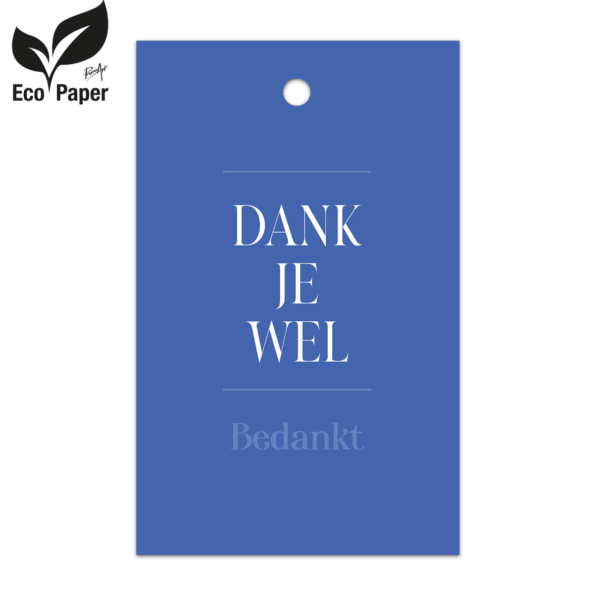 Kadokaart Eco Indy- Dankje wel - Bedankt 25 stuks