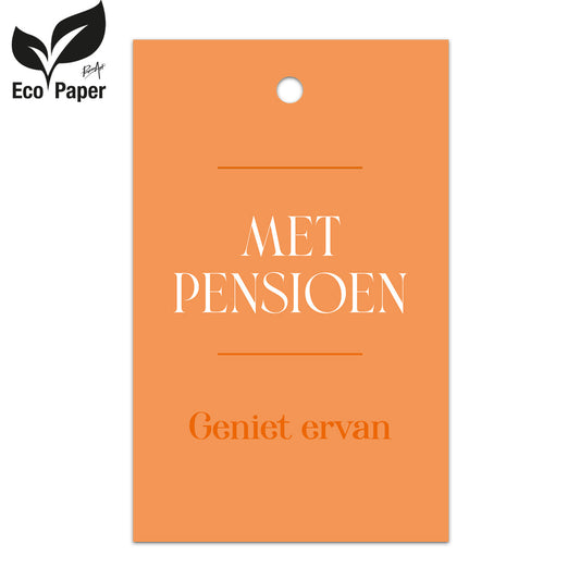 Kadokaart Eco Indy- Met pensioen - Geniet ervan 25 stuks