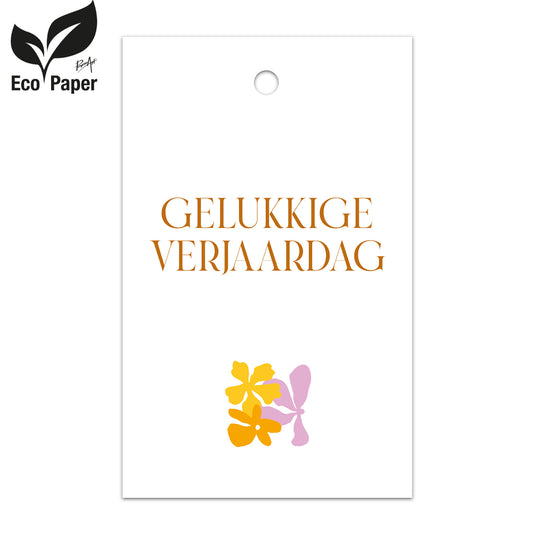 Kadokaart Eco Indy- Gelukkige verjaardag 25 stuks
