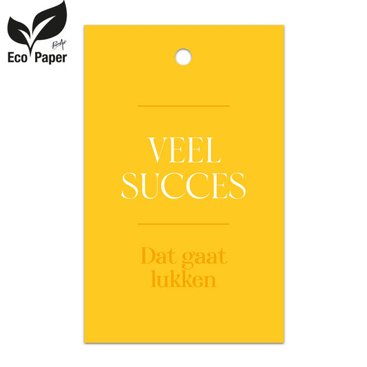 Kadokaart Eco Indy- Veel succes - Dat gaat lukken 25 stuks