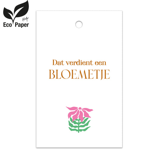 Kadokaart Eco Indy- Dat verdient een bloemetje 25 stuks