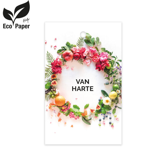 Kadokaart Eco Wildflower - Van harte 25 stuks