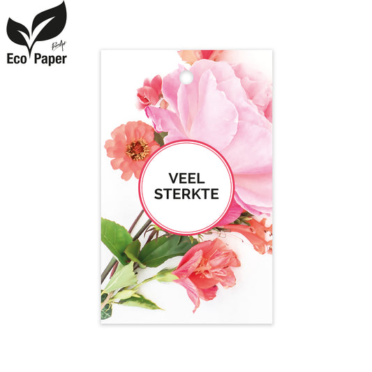 Kadokaart Eco Wildflower - Veel sterkte 25 stuks