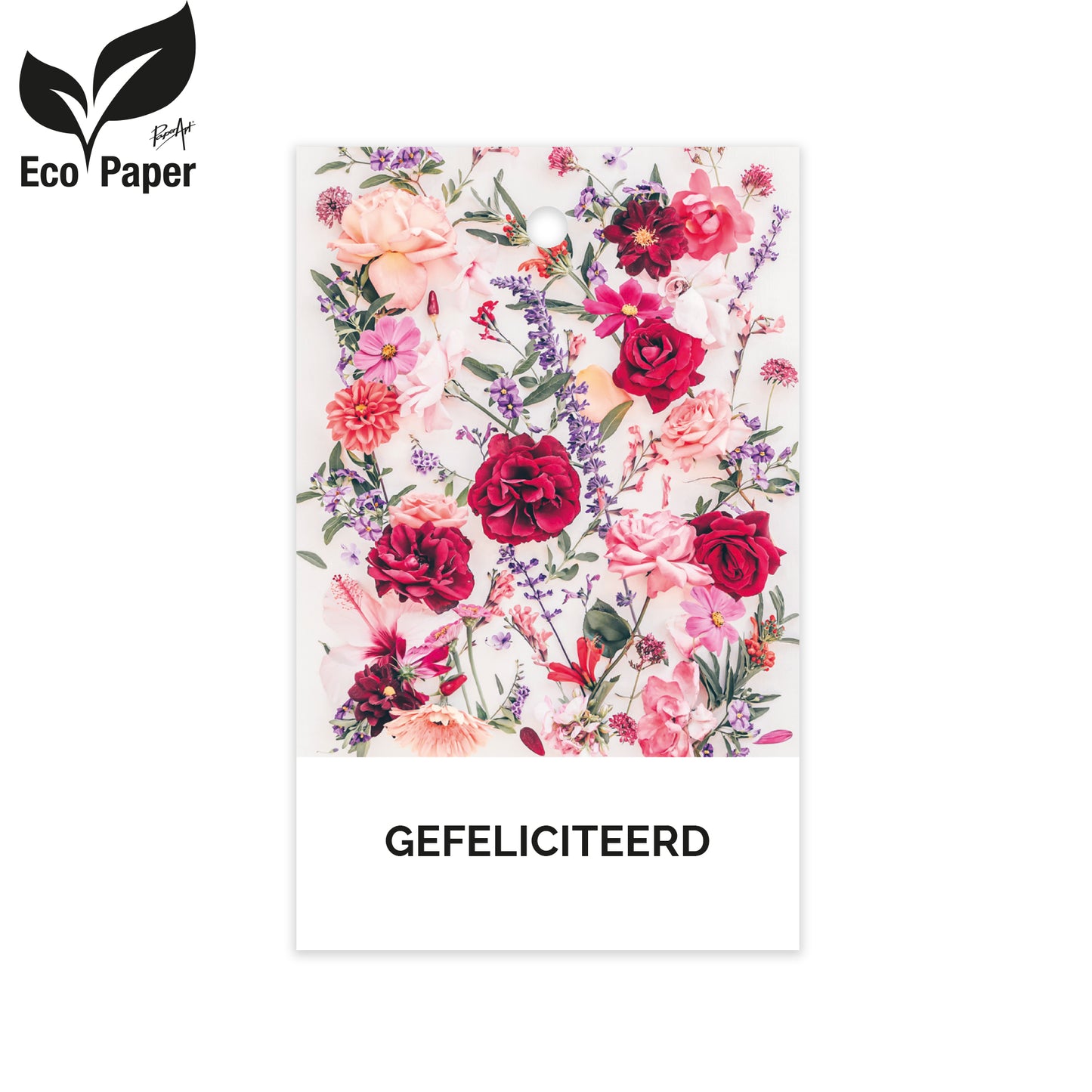 Kadokaart Eco Wildflower - Gefeliciteerd 25 stuks