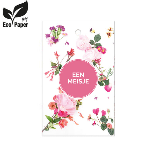 Kadokaart Eco Wildflower - Een meisje 25 stuks