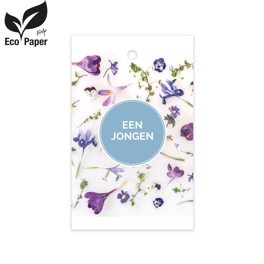Kadokaart Eco Wildflower - Een jongen 25 stuks