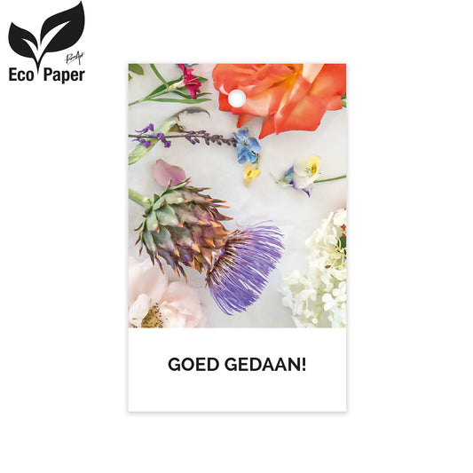 Kadokaart Eco Wildflower - Goed gedaan 25 stuks