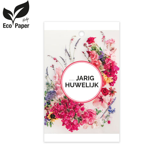 Kadokaart Eco Wildflower -  jarig huwelijk 25 stuks