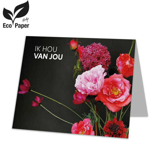 Kadokaart Ik hou van jou 20 stuks