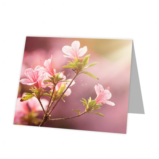 Kadokaart Inflore DE - Blank Peach blossom 12 stuks