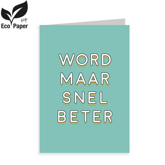 Kadokaart Eco Viva - Word maar snel beter 25 stuks